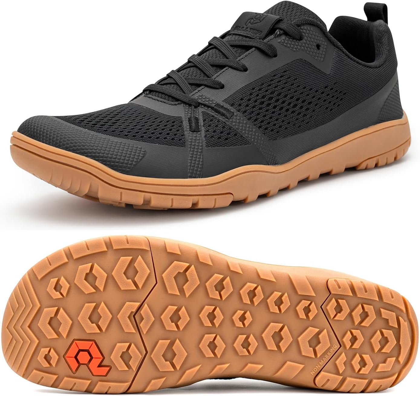 Pulltop Barefoot Trail Running Shoes for Men - Wide Toe Box | Zero Drop Sole | Minimalist Crossfit Training Shoes