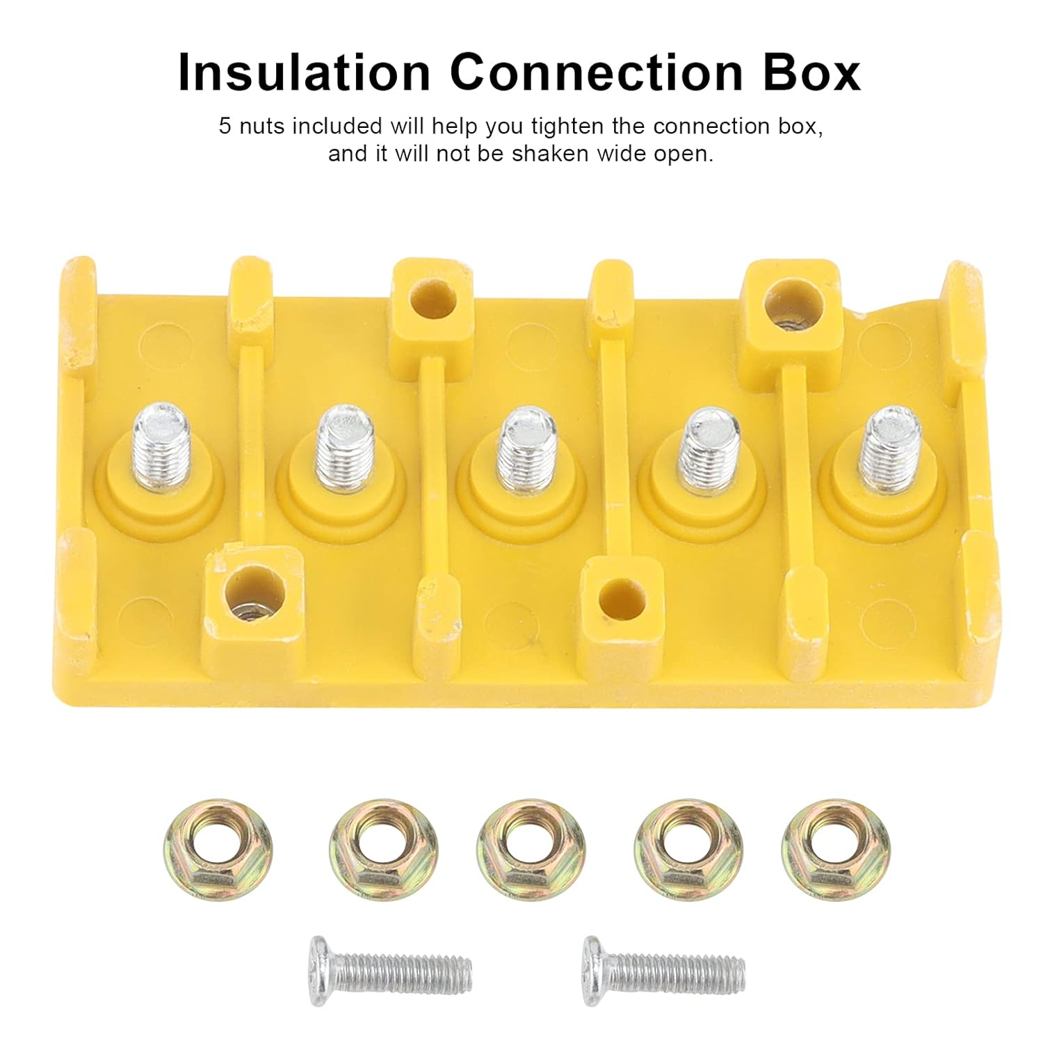 Electrical Motor Controller Wire Connection Box, 5 Pole Bike Wire Connector Box for E Bike, Phenolic Material, Ultrahigh Insulation Heat Resistance image number 3