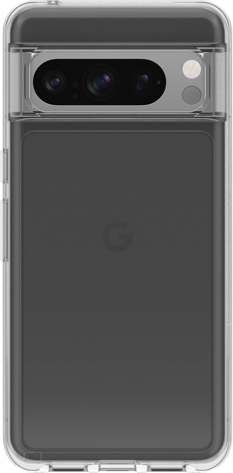 Otterbox Google Pixel 8 Pro Symmetry Series Clear Case - Clear, Ultra-Sleek, Wireless Charging Compatible, Raised Edges Protect Camera & Screen (Single Unit Ships in Polybag) image number 4