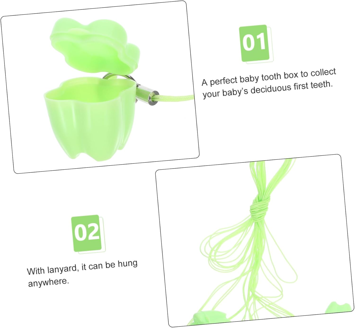 20Pcs Tooth Keepsake Box Tooth Saver Storage Holder Party Present image number 4