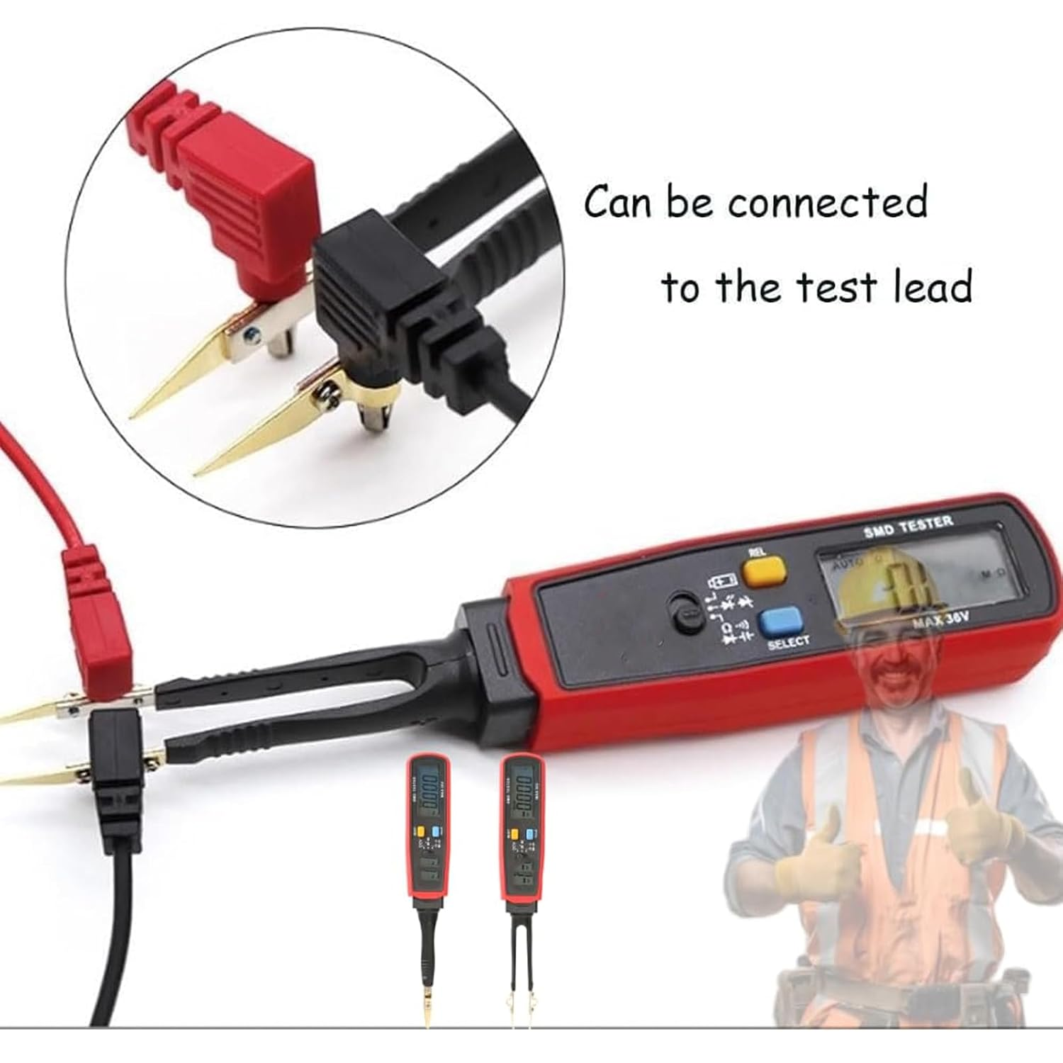 Parasitic Draw Fuse Tester Automotive, Car Circuit Tester Monitor Accessories, Fuse Monitor, Maxi & ATC Fuses Live Current Readings, Replaceable Tips and Built-In Flashlight (2PC) - 1Pc image number 2