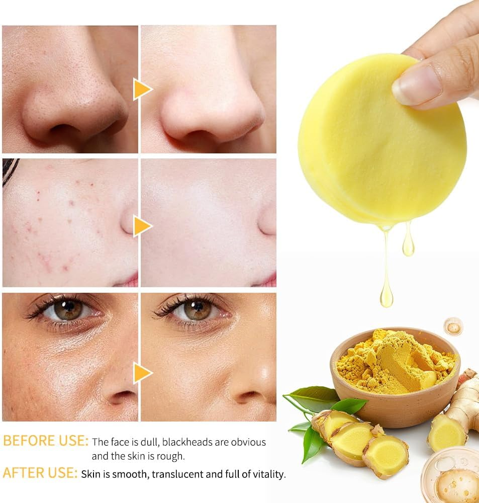 80Pcs Face Exfoliator Pad - Kojic Acid Cleansing Pads - Exfoliating- Kojic Acid and Turmeric Exfoliating Pads- Clean Toner Face Wipes - Brightens, Energizes Skin image number 6