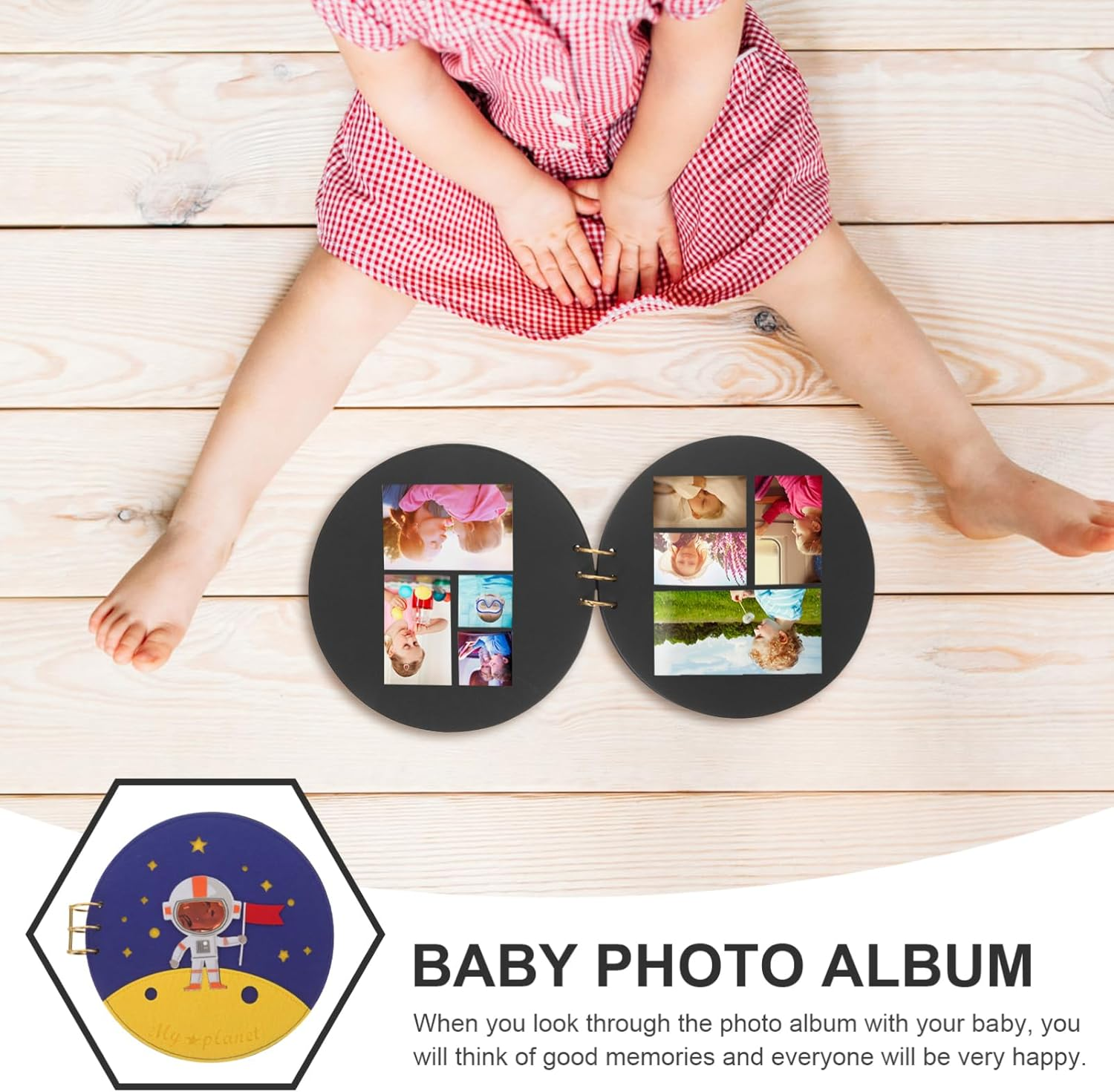 KOMBIUDA Photo Album DIY Keepsake Book for Growth Decorative Album for Newborn Memories for Showers Birthdays and Family Celebrations