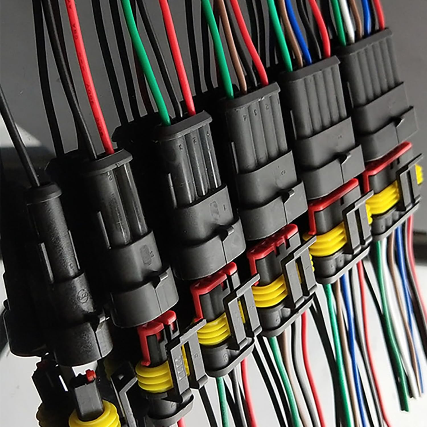 5Pack 5 Pin Connector Waterproof Connector, Tunghey Male and Female Way 16 AWG Wire Suitable for Car Truck, Boat and Other Wire Connection (5P) image number 3