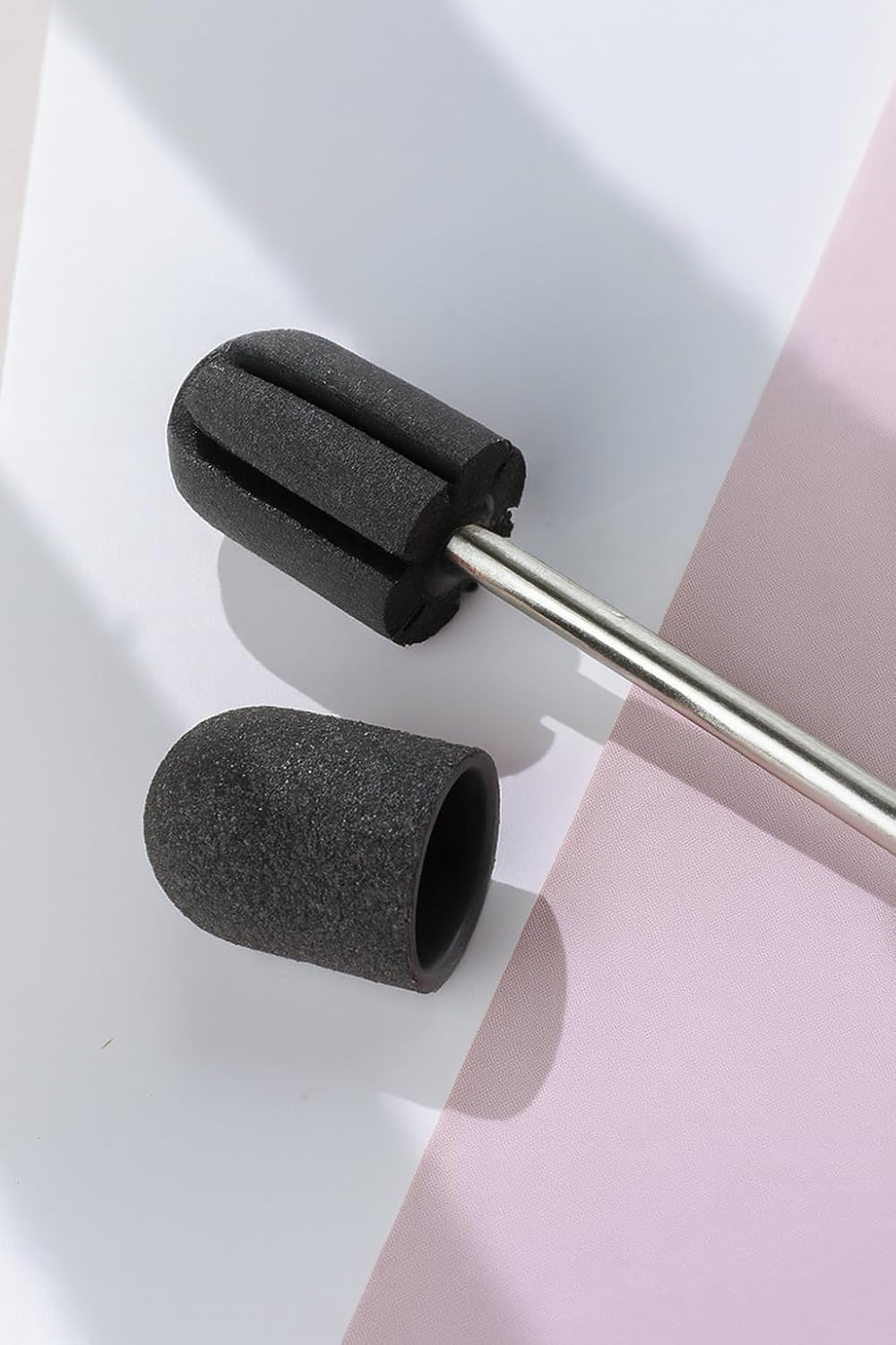 PROFICO Sanding Cap Carrier 13 Mm X 10 Pieces Mandrel for Sanding Caps Rubber Carrier for Foot Care and Pedicure Manicure Sanding Sleeves Nail Cutter Cap Carrier Cap Grinder image number 2