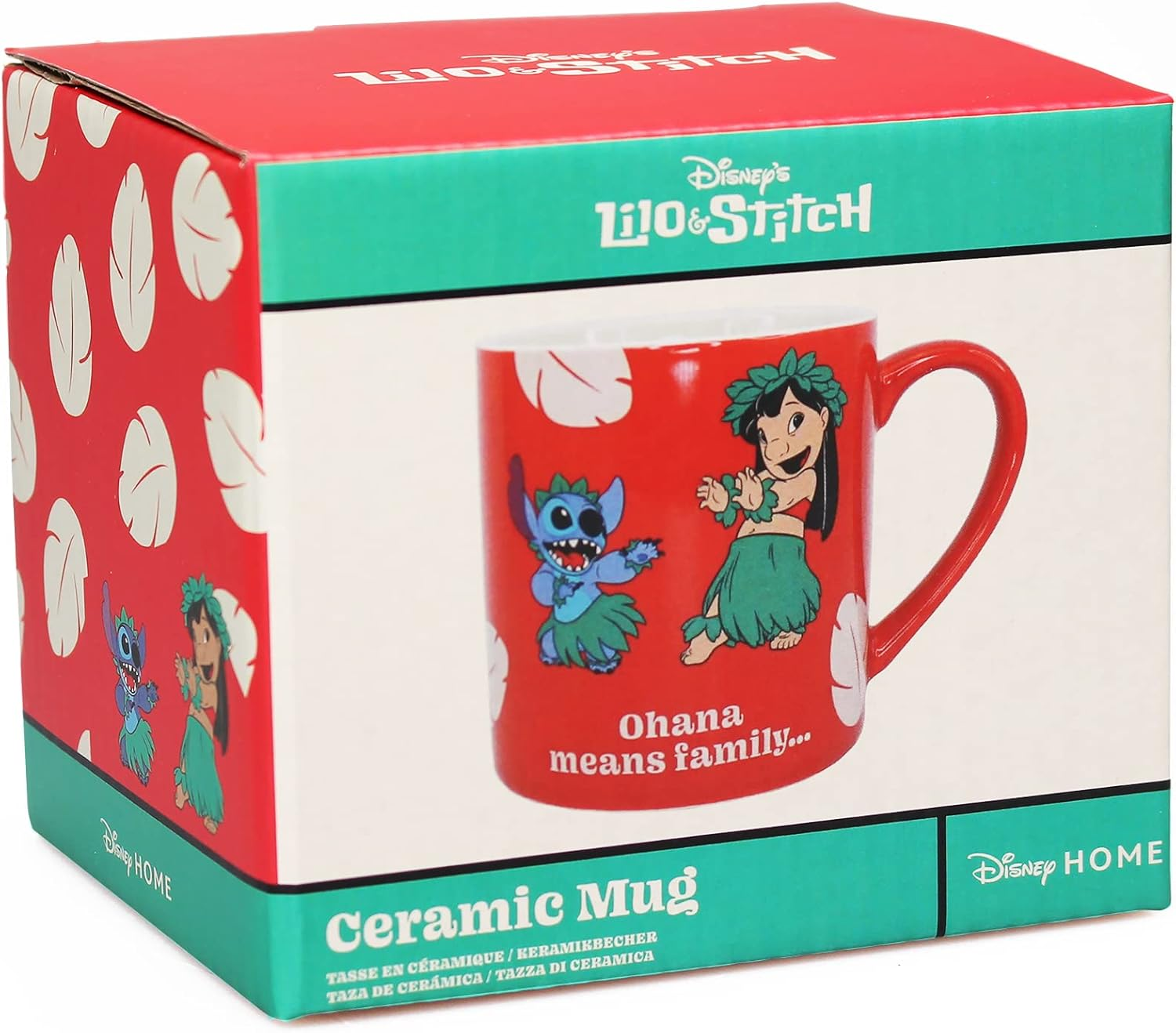 Disney Gifts - Lilo & Stitch (Ohana), Disney Mug, Red, 310Ml (Capacity) image number 1