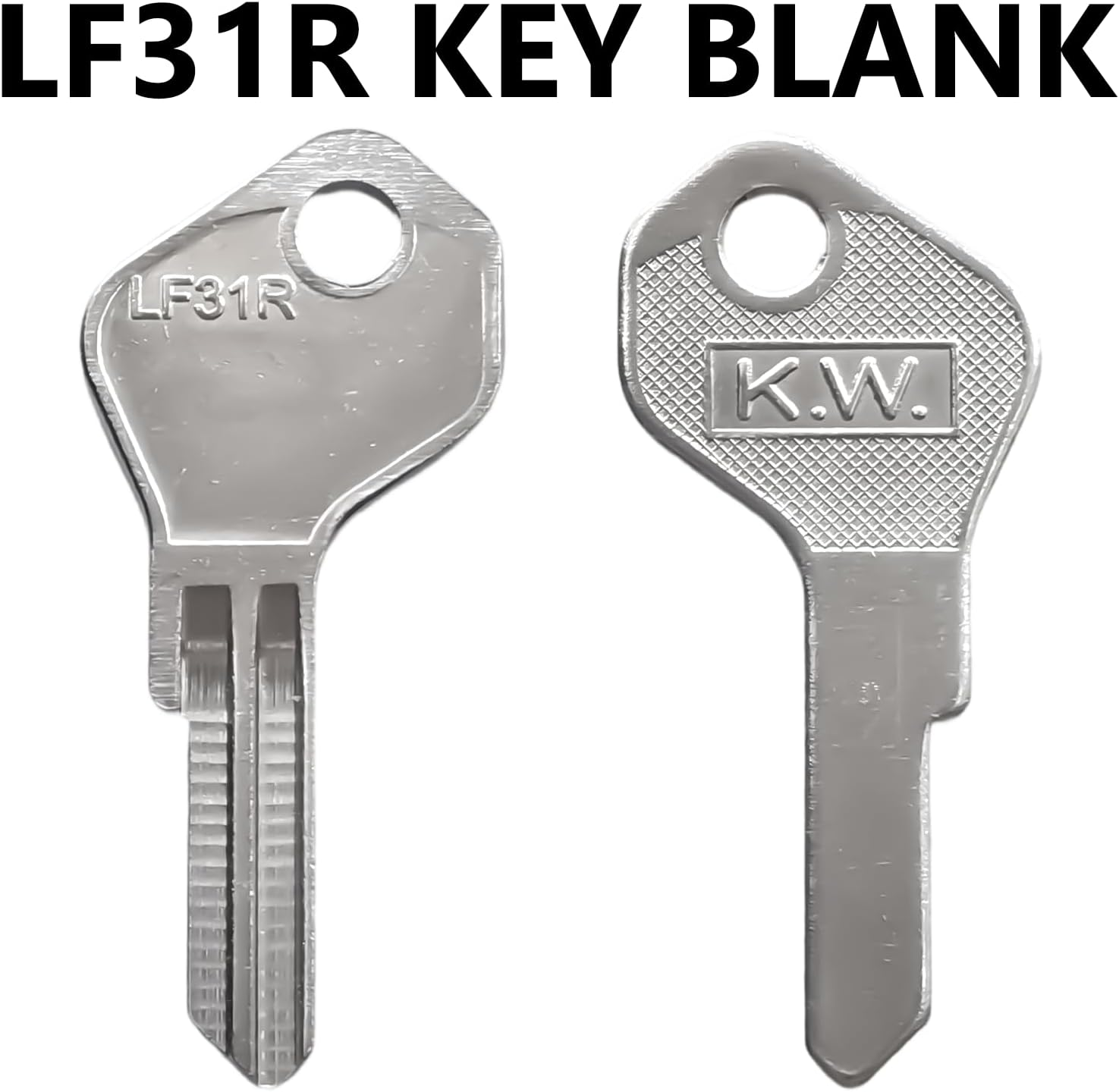 LF31R Key Blanks-5 PIN | Pack 10, Suit Lowe & Fletcher- Brass Silver image number 2