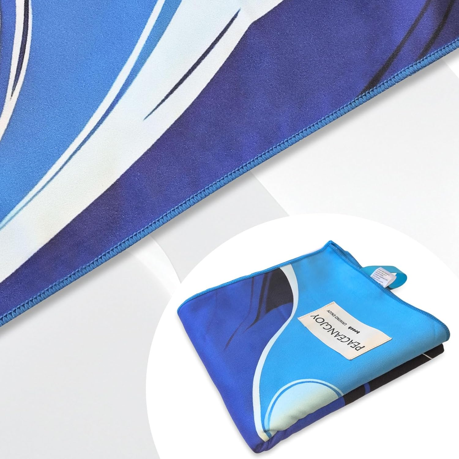 Beach Towel &ndash; Tropical Retro Style with a Unique Design, Large (90 * 160CM) Made from Double Sided Print 250 GSM Thick Microfiber Suede Quick Dry Oversized for Kids & Adults image number 2