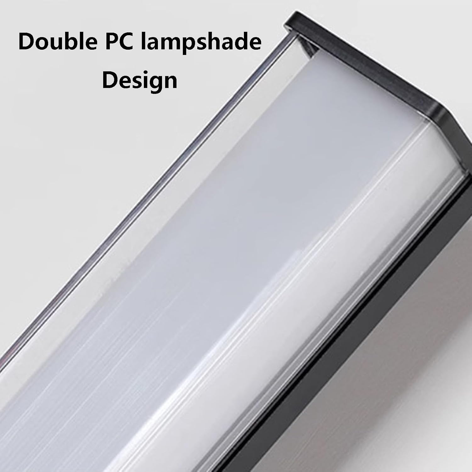 LED Wall Light Outdoor/Indoor Decorative Wall Lamp IP65 Waterproof Wall Sconce Long Strip Design Wall Lighting Modern Aluminium Black for Balcony Garden Hallway (Warm Light,30Cm) XXZ image number 3