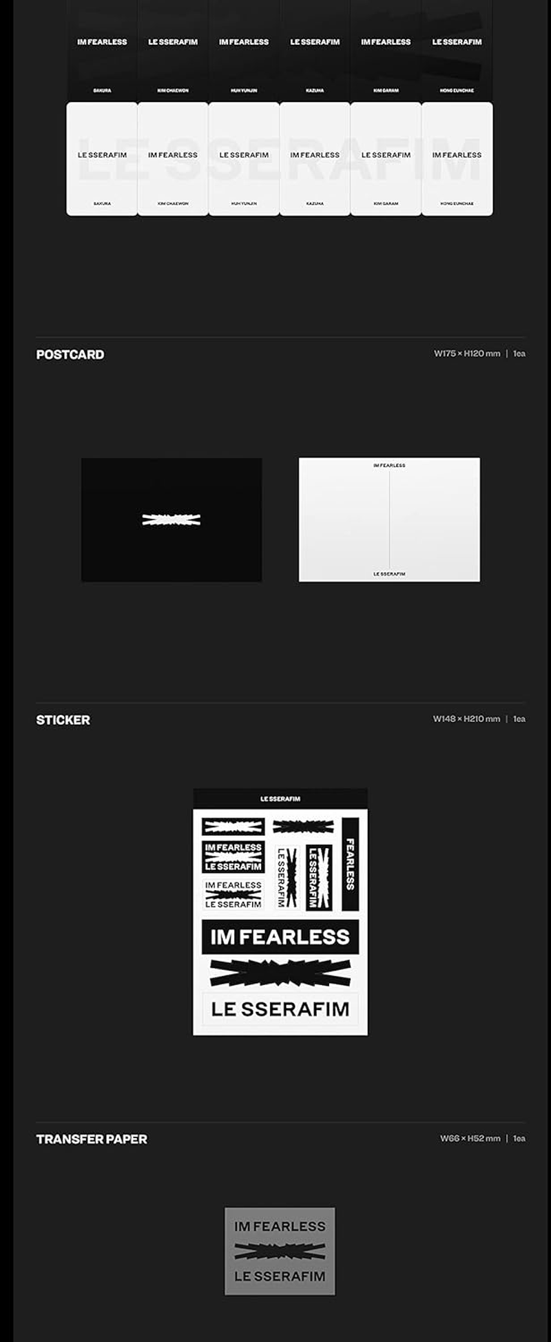 Fearless - Incl. 112Pg Booklet, Photocard, Postcard, Sticker + Transfer Paper