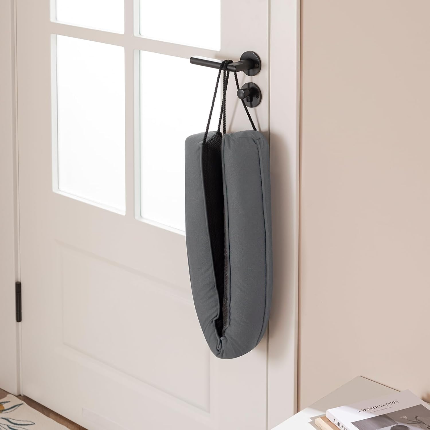 RAINSTONE TRADING Door Draft Stopper for Bottom of Door, 91 Cm under Door Air Stopper with Removable Cover for Gaps up to 7.6 Cm, Machine Washable Noise Blocker for Home with Glass Bead Weighting