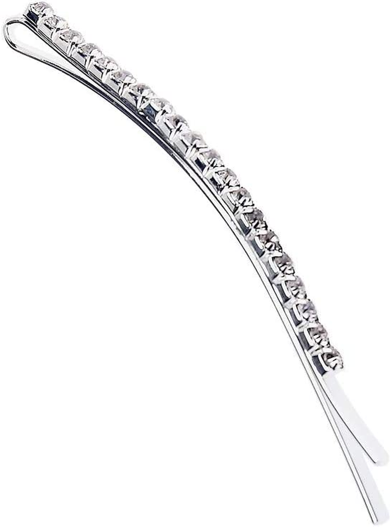 Soochat Rhinestone Bobby Pins Diamond Bobby Pins Crystal Hair Clips Decorations for Lady Women Girls 10 Pcs image number 2