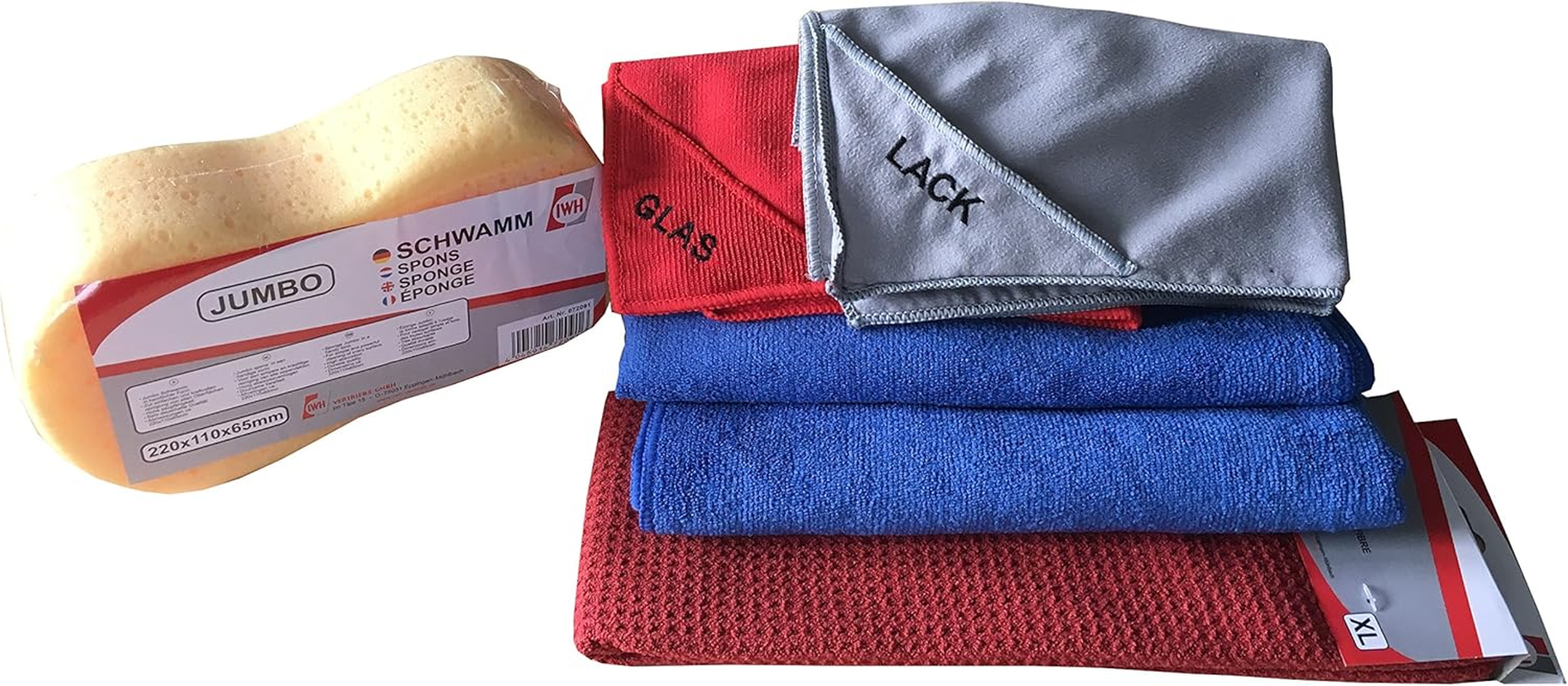 IWH A003030 Car Care Kit with Cloths for Professional Vehicle Wash image number 1