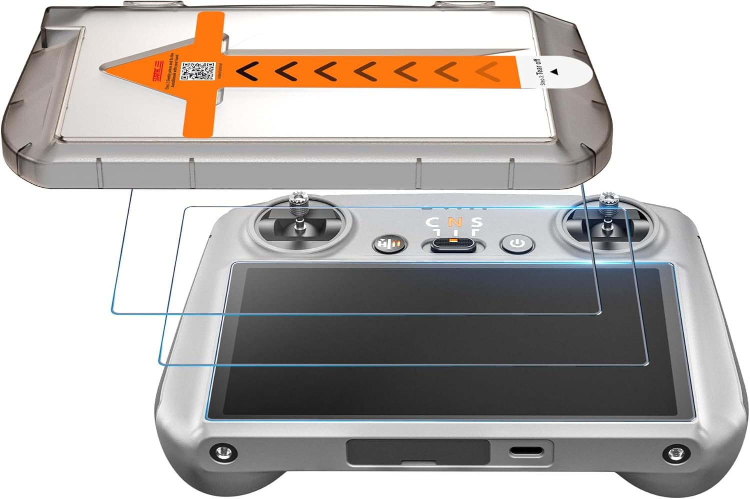 2 Pcs Screen Protector for DJI RC/RC2 with Positioning Installation Tool Compatible with DJI Mini 4 Pro Anti-Glare Glass Lens image number 6