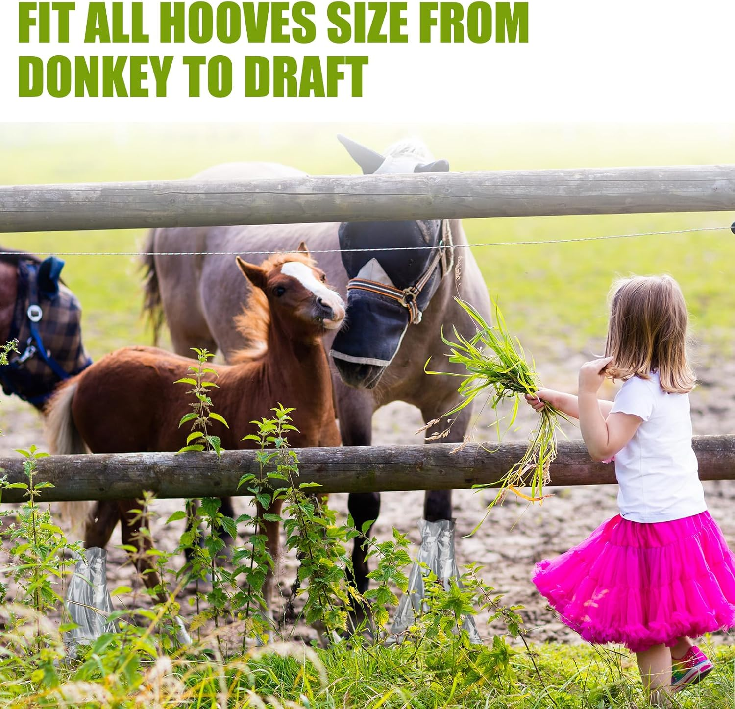 20 Pcs Disposable Soak Boot Hoof Soaking Bag Hoof Boots for Horses with 1 Roll of Adhesive Tape for Thrush Bacterial Infection Treating Hooves Care Liquid Treatment Equine Donkey Draft image number 6