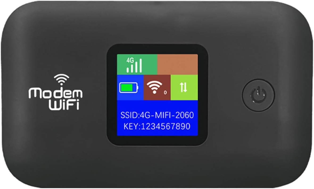 4G LTE Mobile Hotspot, Pocket Wifi Hotspot for Travel, Support up 10 Users, USB C Charging, SIM Card Router, B1 B3 B7 B20 B28 TDD B38 B40 B41, Secure Wireless Network Anywhere