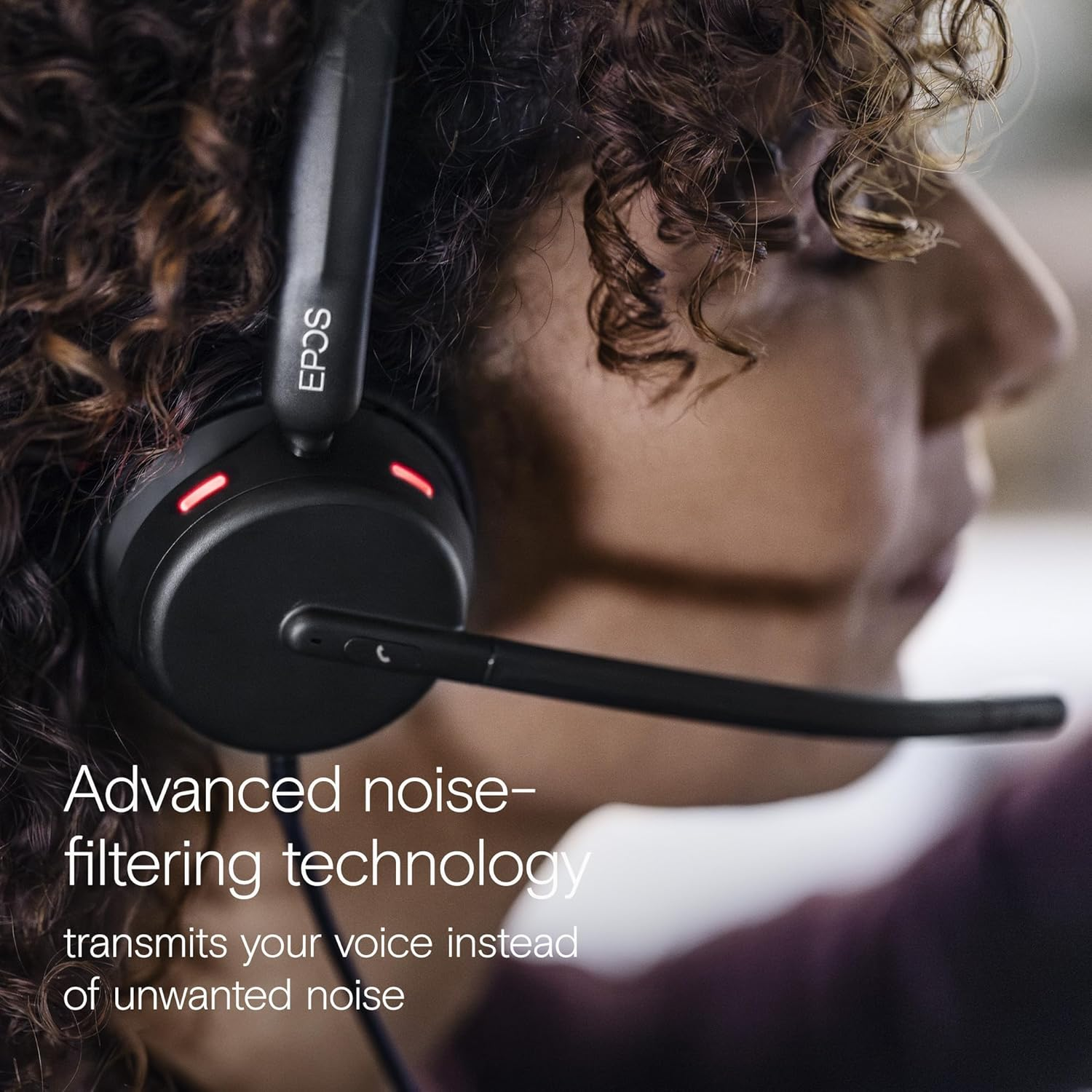 EPOS Impact 460 - Binaural On-Ear Headset with Dual Microphone, Noise Cancellation, USB-C/USB/A Connectivity, Home Office, Plug-And-Play, Zoom, UC image number 4