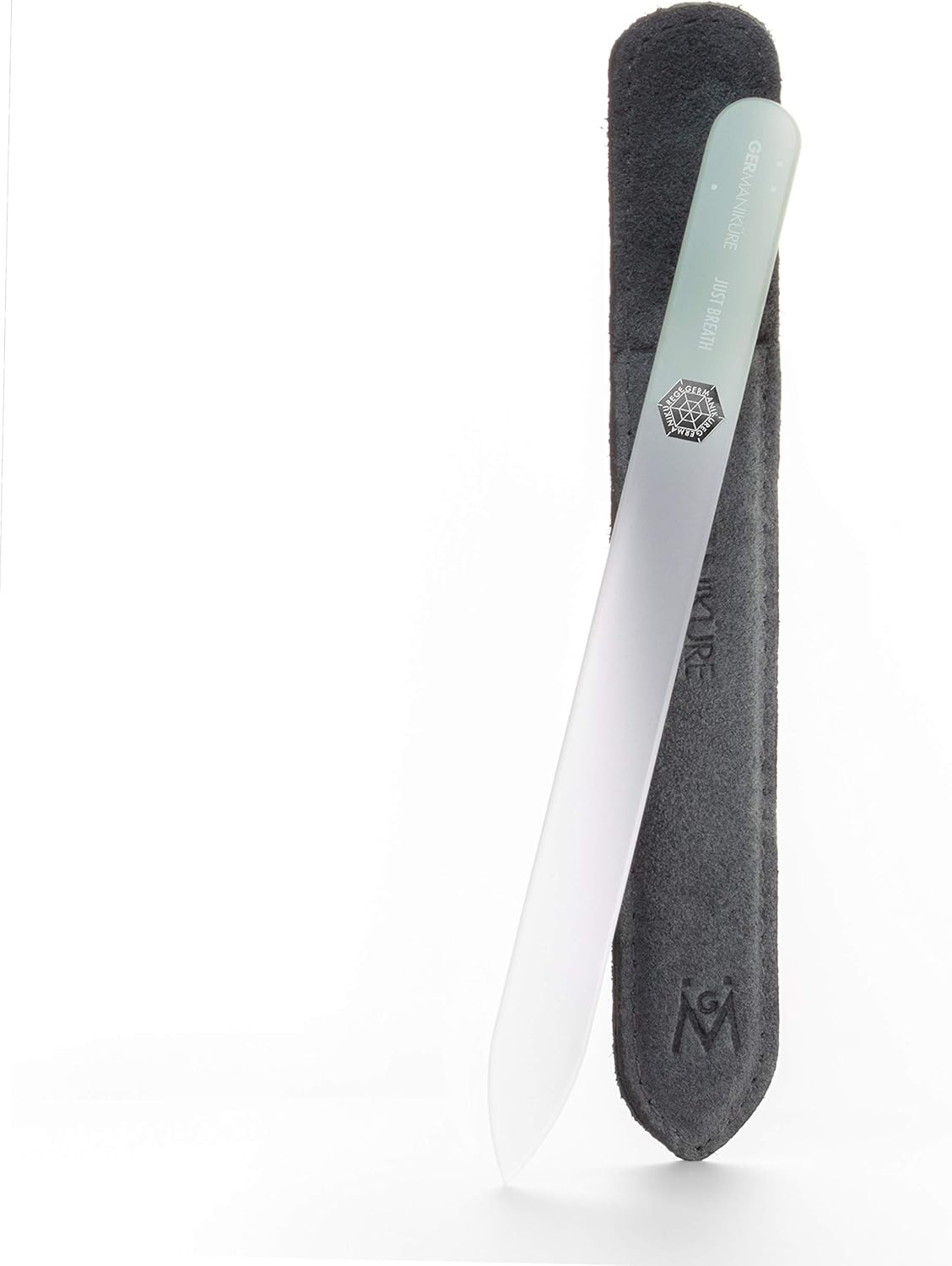 GERMANIKURE Glass Nail File in Suede Sleeve - Just Breathe - Professional Crystal Nail File for Natural Nails - Ideal Manicure & Pedicure Tool for Smooth, Easy Shaping - Nail Care Gift image number 4
