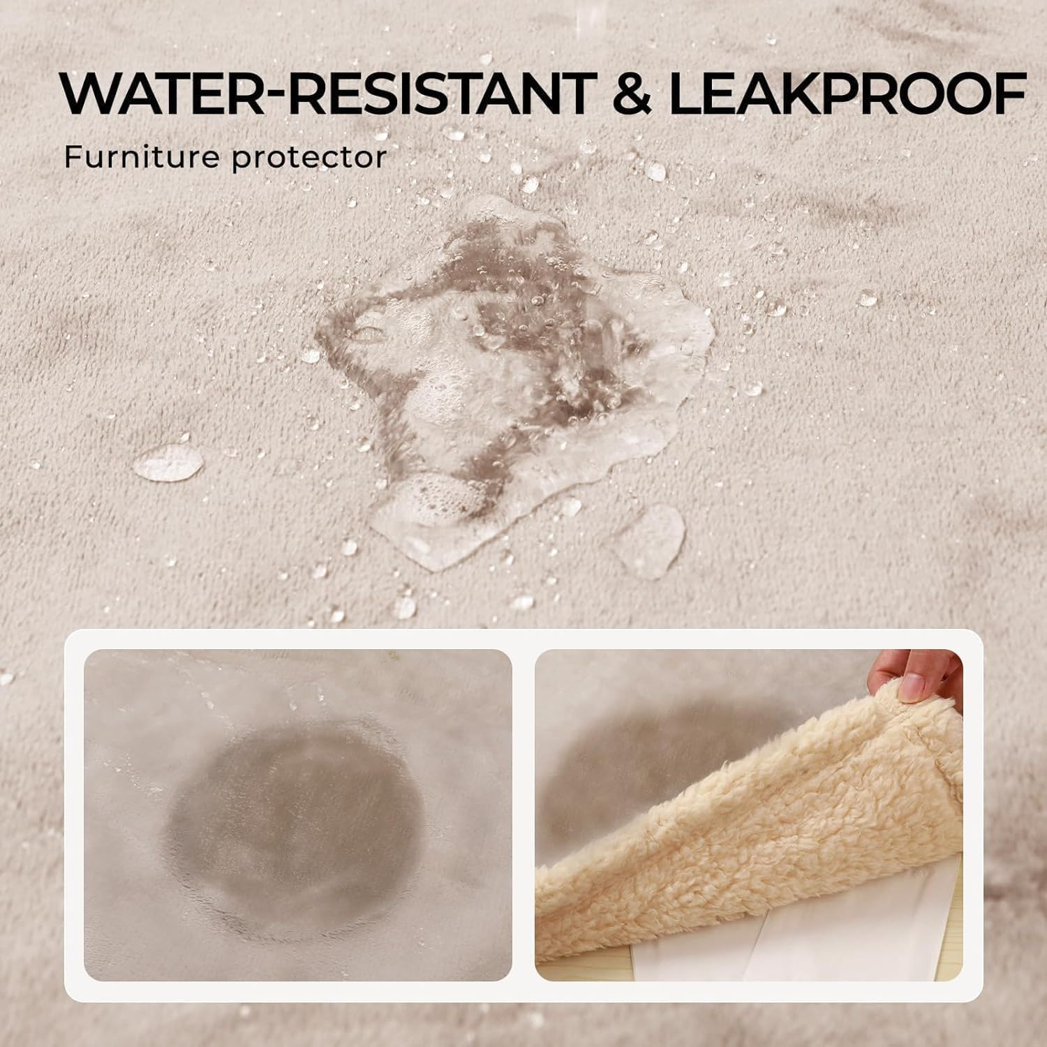 Loveshield Waterproof Leakproof Couples Blanket for Bed Protection and Intimacy Moments (28X40 In, Black) image number 1