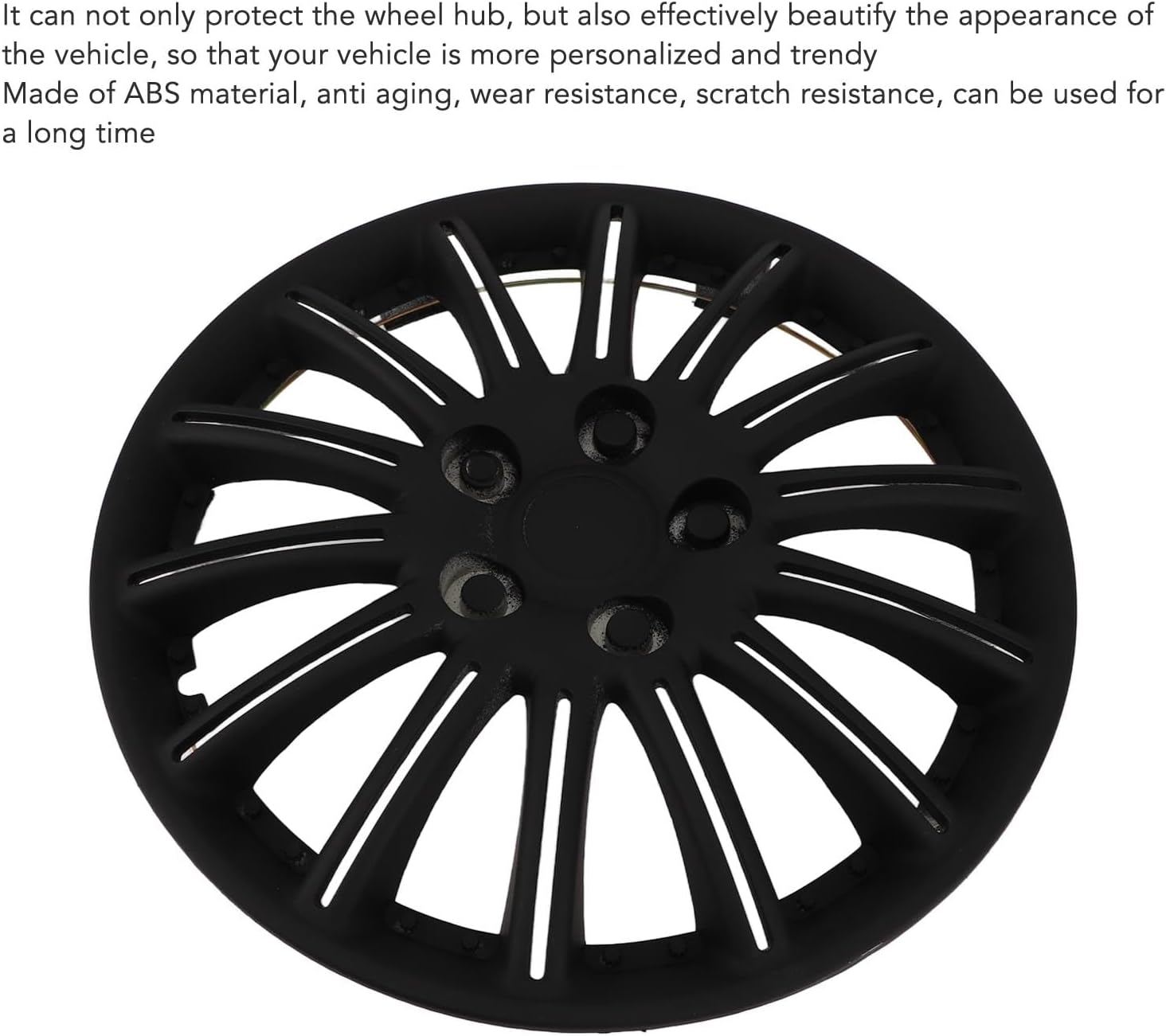 4PCS 14In Sporty Snap on Wheel Hub Cap, Universal Protective Hubcap for Cars Trucks Fits Most 14In Steel Wheels, Universal Hubcap, Snap on Car Truck SUV Hub Cap