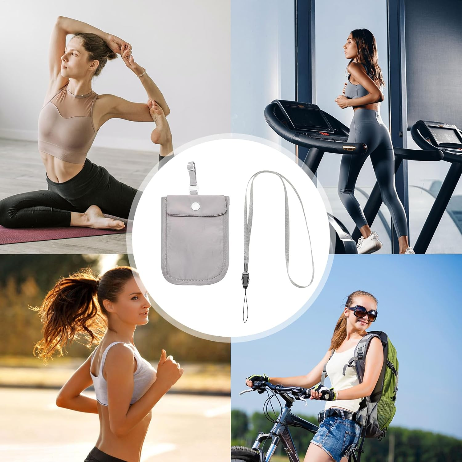 Travel Bra Wallet - Undercover Travel Bra Pouch | Secret Stash Pocket | Flap Small Storage Bag Lightweight Coin Purse & Key Holder for Outdoor Use Fits Most Braa Sizes for Discreet Carrying image number 6