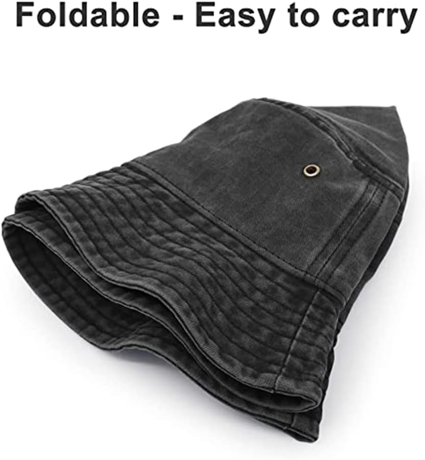 BIGTEDDY Washed Cotton Outdoor Camping Sports Bucket Hats Fishing Hiking Unisex Men Women - Army Green image number 6