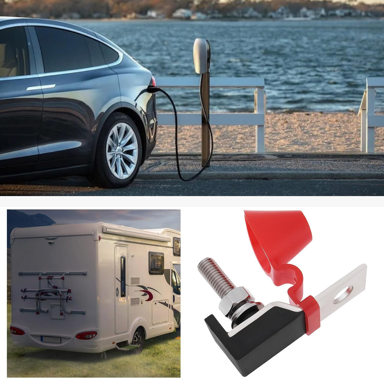 200A 58V Marine Rated Battery Fuse Holder Terminal Fuse Block for New Energy Vehicles Rvs Cruises image number 1