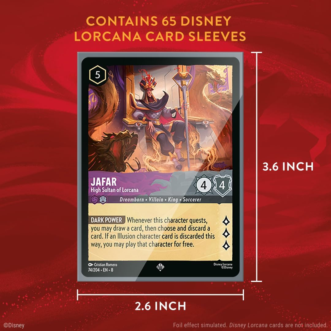 Ravensburger Disney Lorcana S8 Reign of Jafar Sleeves: Tinkerbell &ndash; Giant Fairy Enchanted