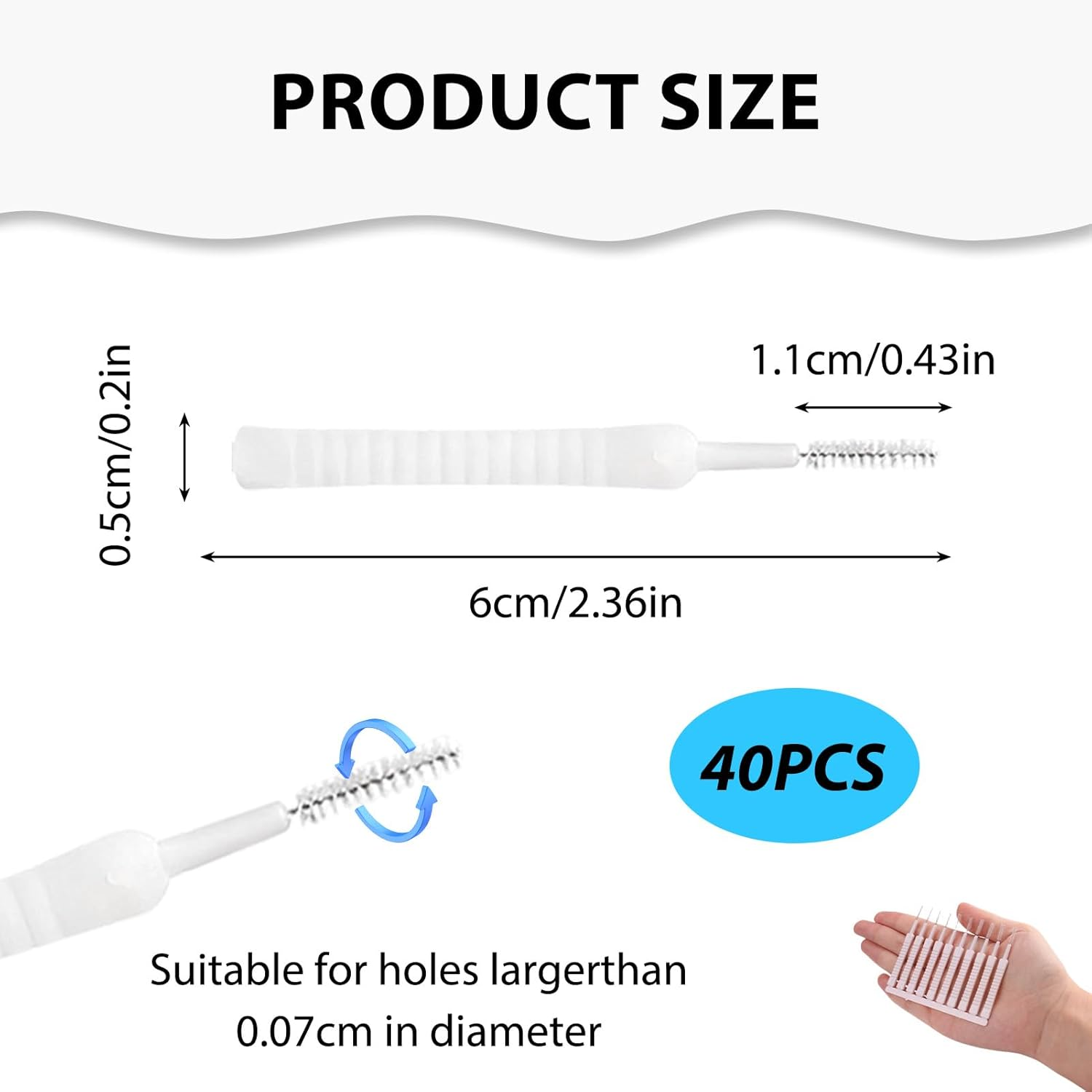 Coastalpure 40 Pack Phone Cleaning Kit | Mini Brushes & Tools for USB-C Port, Airpods, Keyboard, Shower Head, Camera, Computer, Jewelry & Electronics Dust Removal image number 1