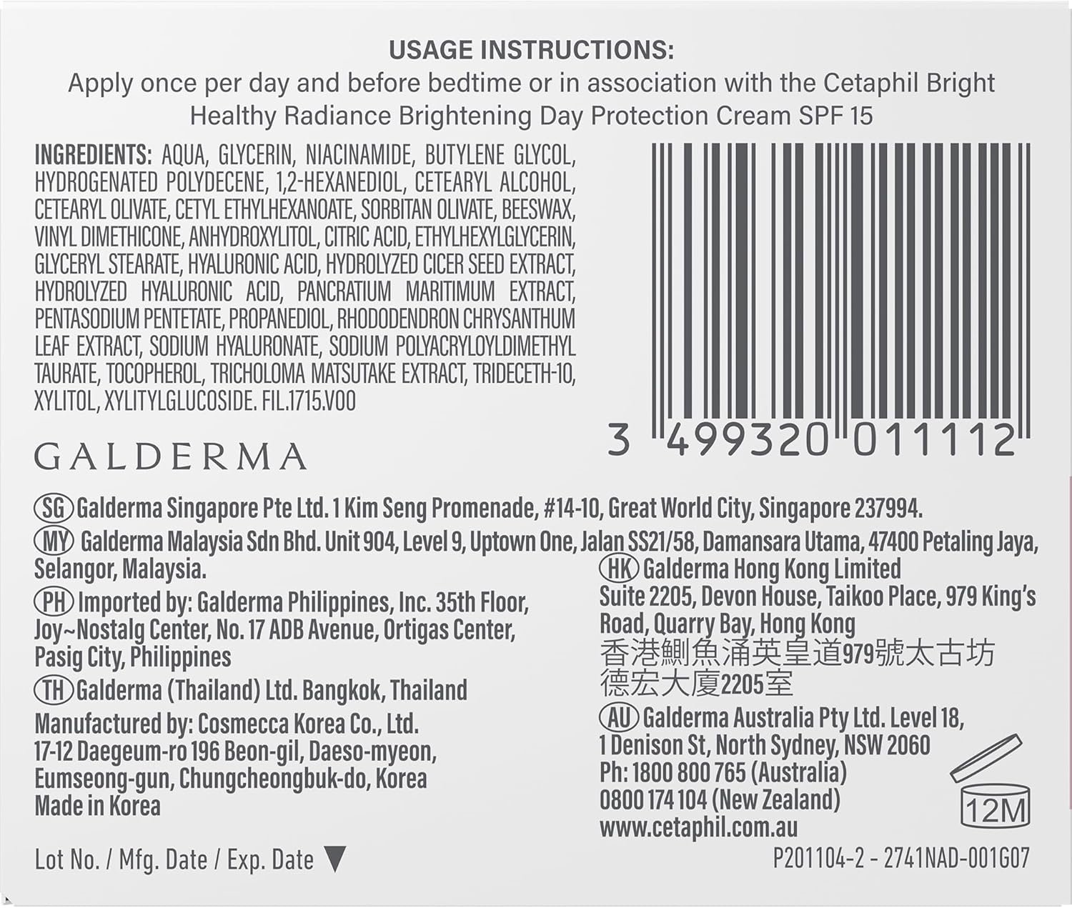 Cetaphil Bright Healthy Radiance Brightening Night Comfort Cream 50G, with Niacinamide, Dermatologist Tested image number 6