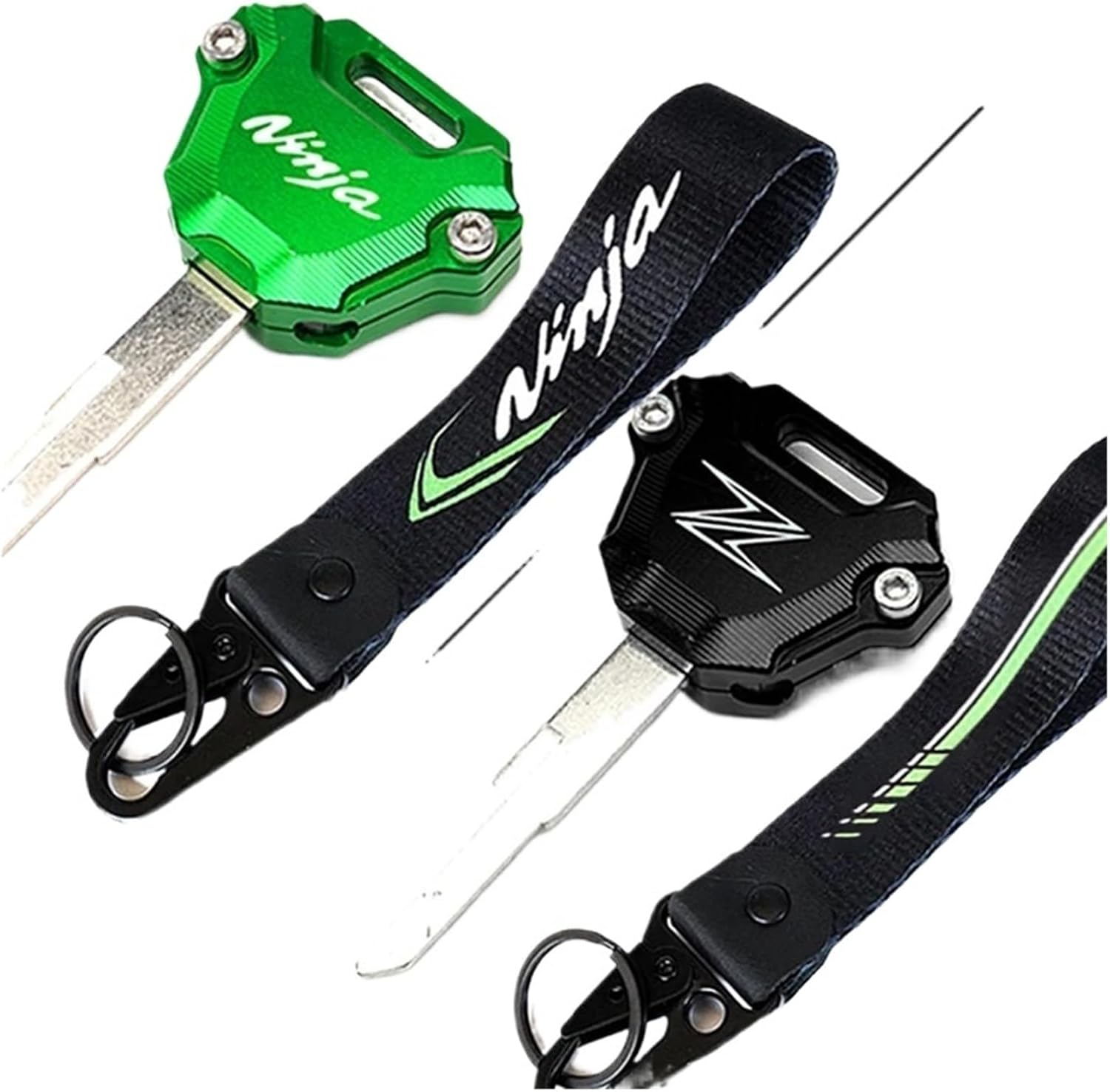 Jininshengxindianzi Compatible with Kawasaki Ninja 650 ZX6R 400 1000SX ZX10R Z900 Z650 Z900RS Z1000 Z400 Motorcycle Accessories CNC Key Case Cover Shell (Color : Green-Ninja) image number 6