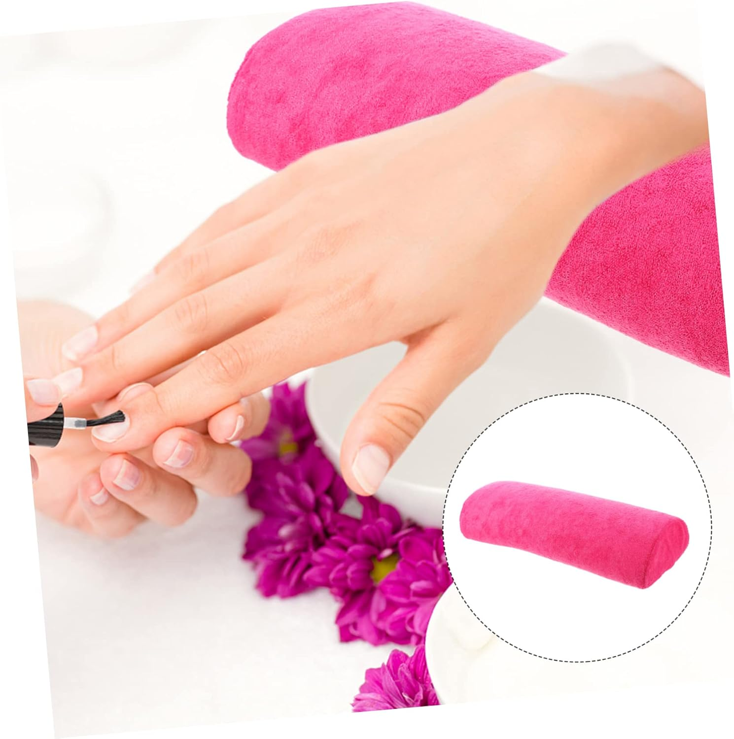 ADOCARN Manicure Pillow Nail Art Hand Support Comfortable Wrist Cushion Portable Nail Art Tool image number 1
