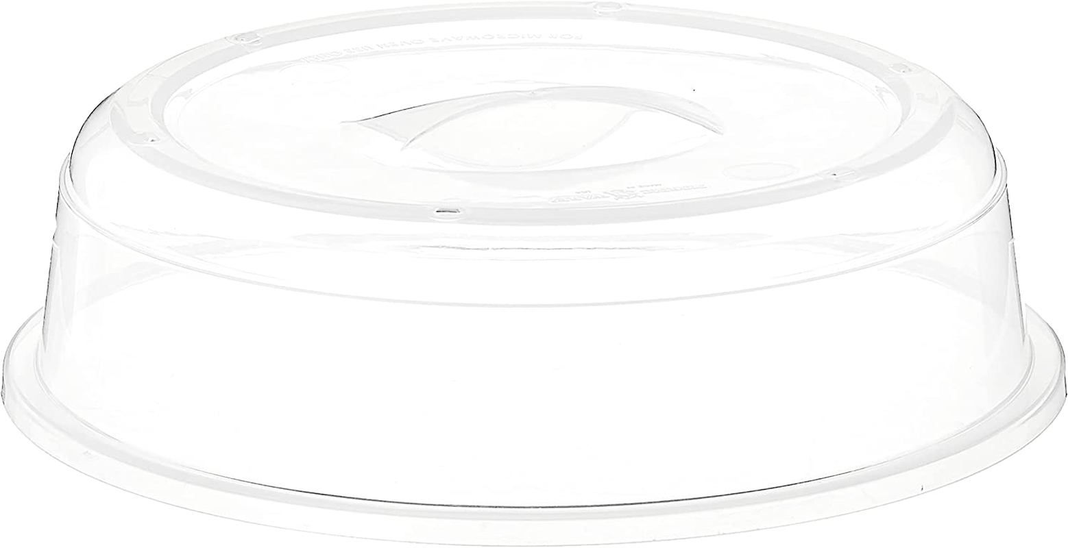 Nordic Ware Bpa-Free and Melamine Free Plastic Splatter Microwave Cover, 10-Inch (Set of 2), Clear image number 2