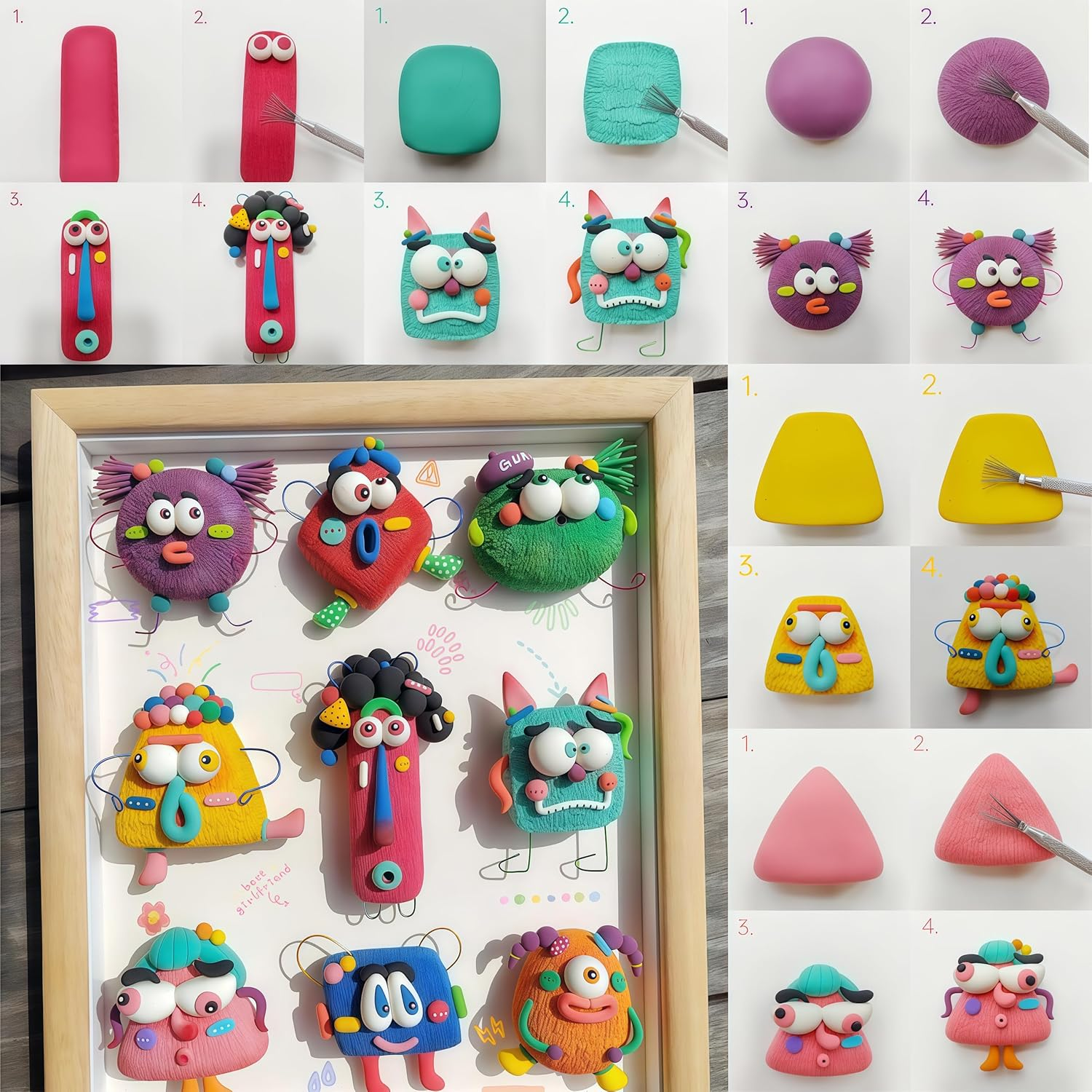 Misitti Air Dry Clay Kit, 36 Colours Modelling Clay Set with Sculpting Tools, DIY Craft Kit image number 6