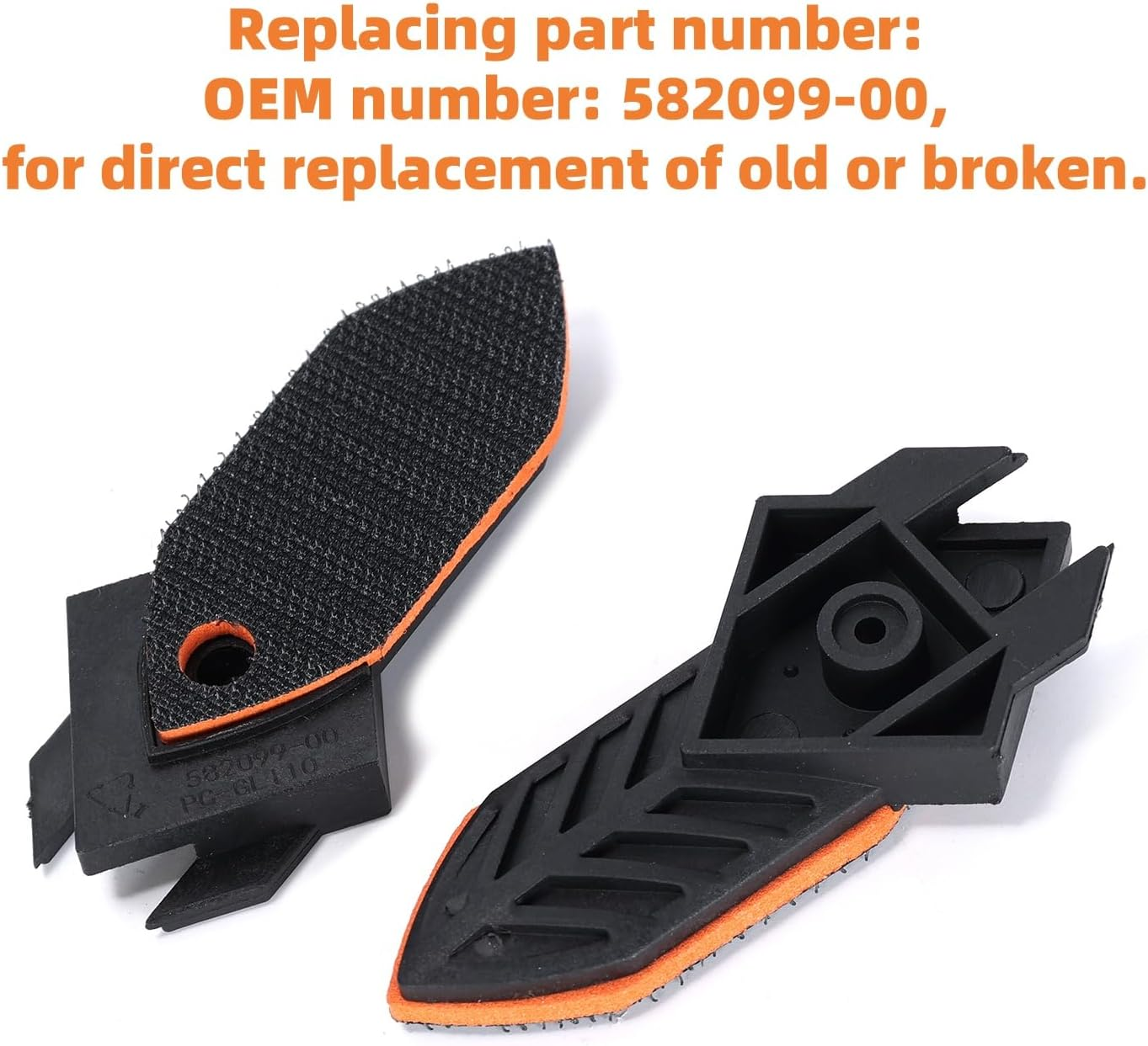 Ruimou 2Pcs Sander Finger Platen, Compatible with Black & Decker/Mouse Sander KA160K, KA161, Ka165Gt,Etc, Replacement Part 582099-00 image number 1