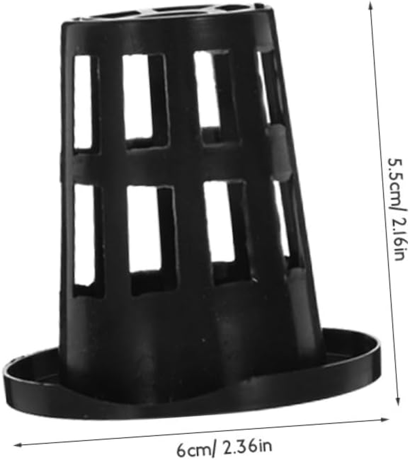 TOYZFRIENDY 50Pcs Root Control Planting Basket Plastic Hydroponic Pots Net Cups for Orchids Hydroponic Gardening System image number 2