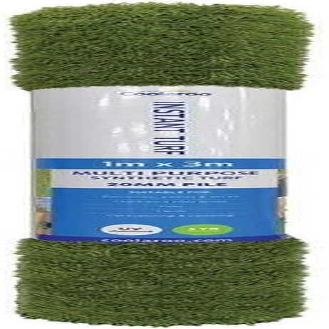 Coolaroo Instant Synthetic Turf Roll, 1 X 3 Metre Size, 12 Mm Pile Height