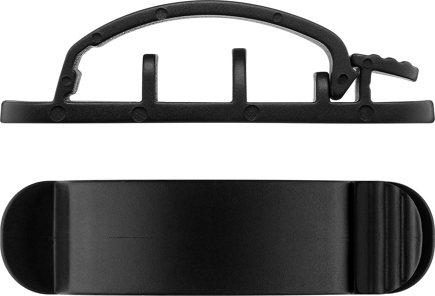 Goobay Cable Management Clip 3 Slots Set 3 Piece, Black image number 1