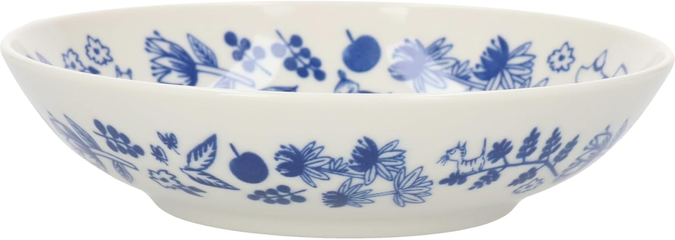 Moomin MM7000-76 Blue Flora Ceramic Bowl, 6.7 Inches (17 Cm), 3 Piece Tableware Set, Scandinavian Miscellaneous Goods, Moomin Goods, Mother'S Day, Present, Made in Japan image number 6