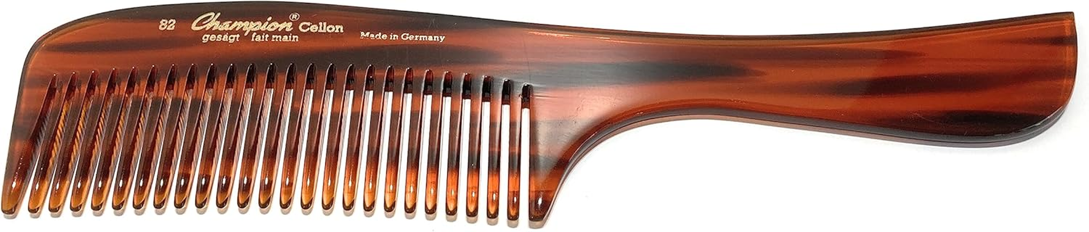 Champion by Hercules S&auml;gemann Grip Comb Cellon 82 Handmade Approx. 20 Cm Even Normal Teeth Hairdressing Comb (Champion 82)