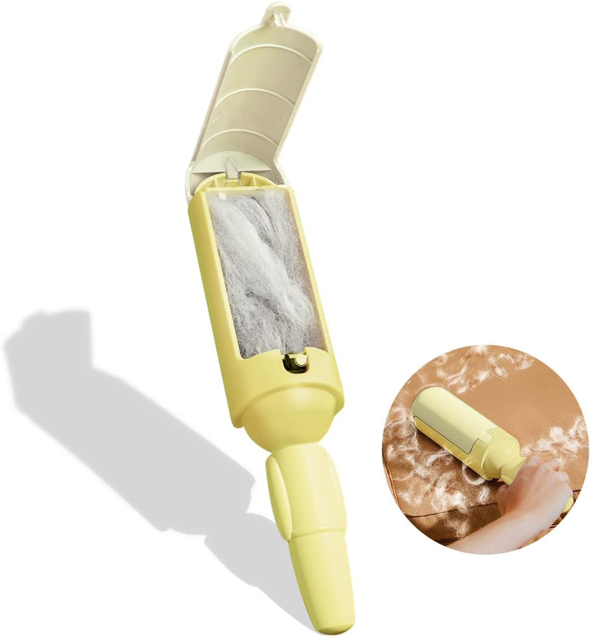 FQQF Lint Roller Pet Hair, Reusable Pet Hair Remover, Lint Brush for Cat Hair and Dog Hair Removal, Reusable for Sofa, Car, Bed, Clothes image number 4
