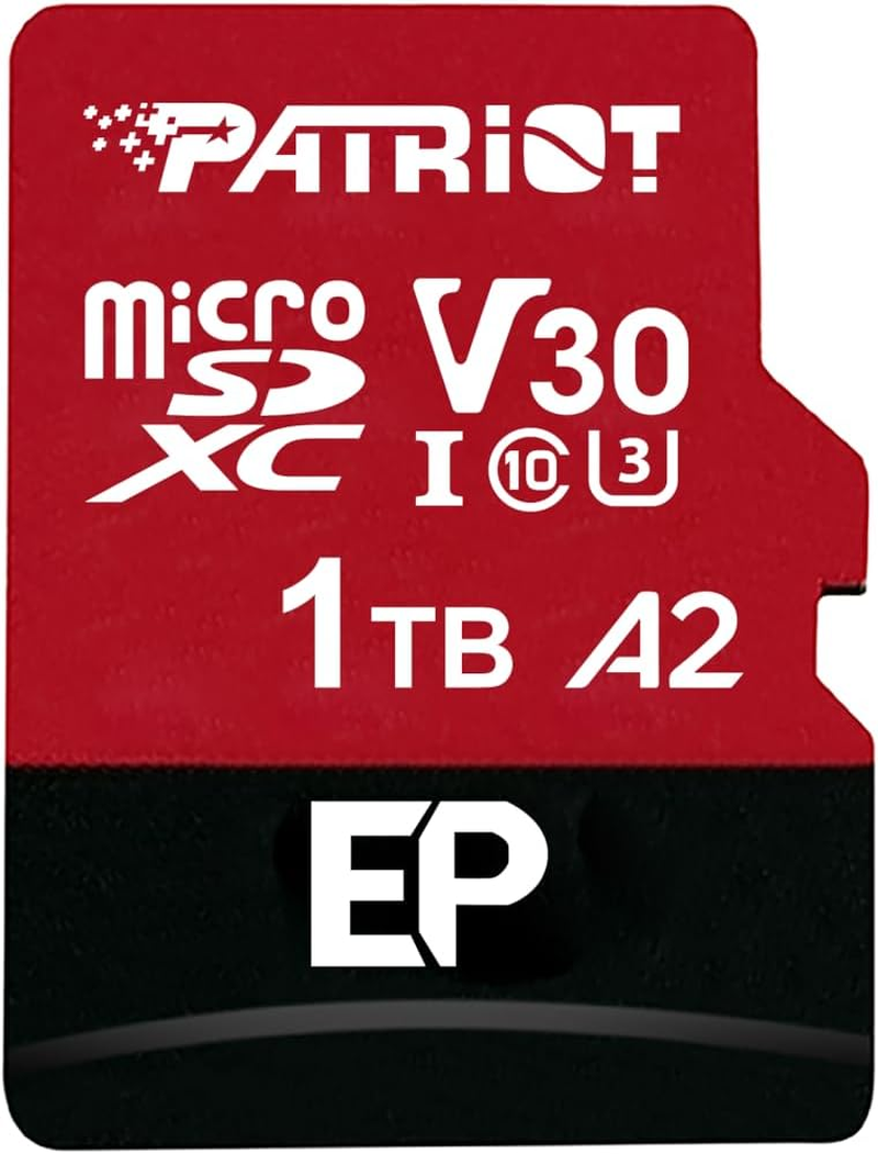 Patriot EP Series 256GB Micro SDXC V30 A2 UHS-I U3 4K UHD Memory Card - PEF256GEP32MCX image number 1