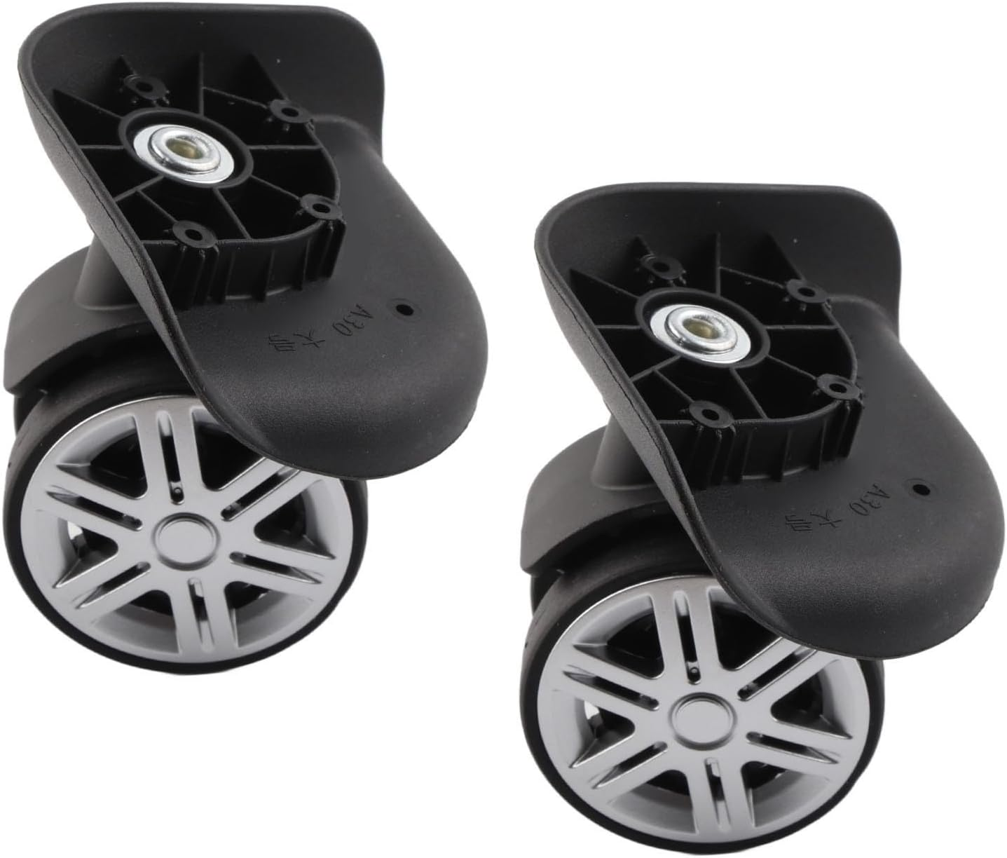 ANKROYU 1 Pair Mute Suitcase Caster Wheels, Luggage Replacement Wheels, Luggage Swivel Casters, Outdoor Suitcase Wheel, Suitcase Replacement Wheel for Suitcase image number 4