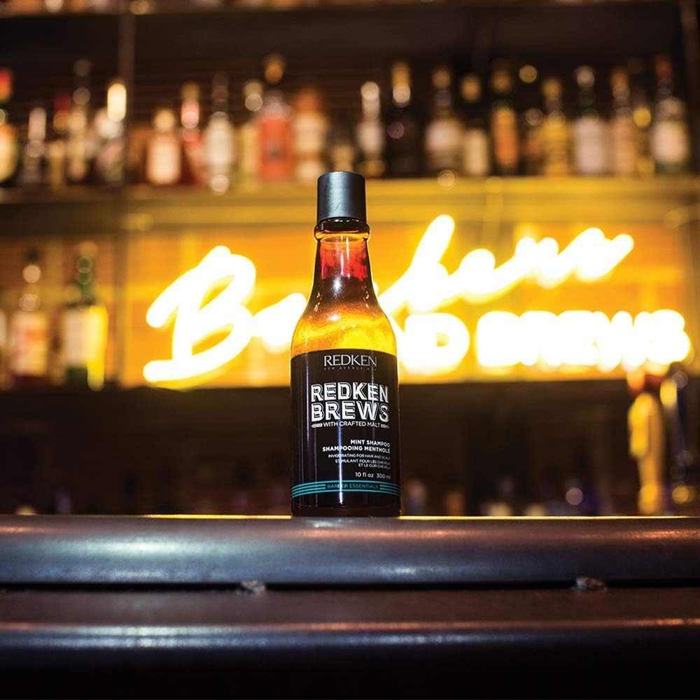 Redken Brews Mint Shampoo for Men, 300 Milliliter
