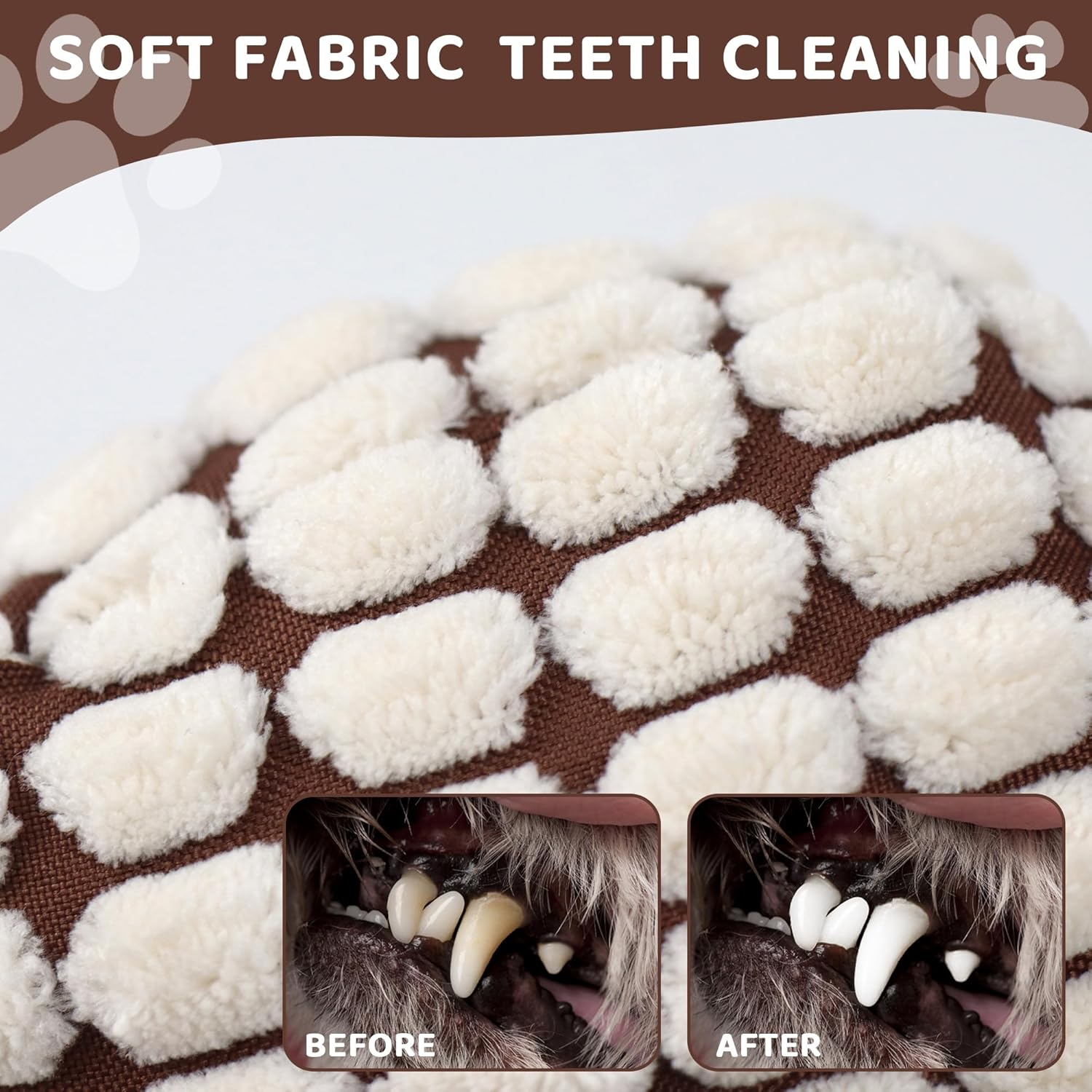 Puppy Squeaker Toys Rope Knot Donkey, Adorable Pet Squeaky Plush Toys, Perfect Companions for Small Dogs Cats Small Animals Chew Toys (White) image number 2