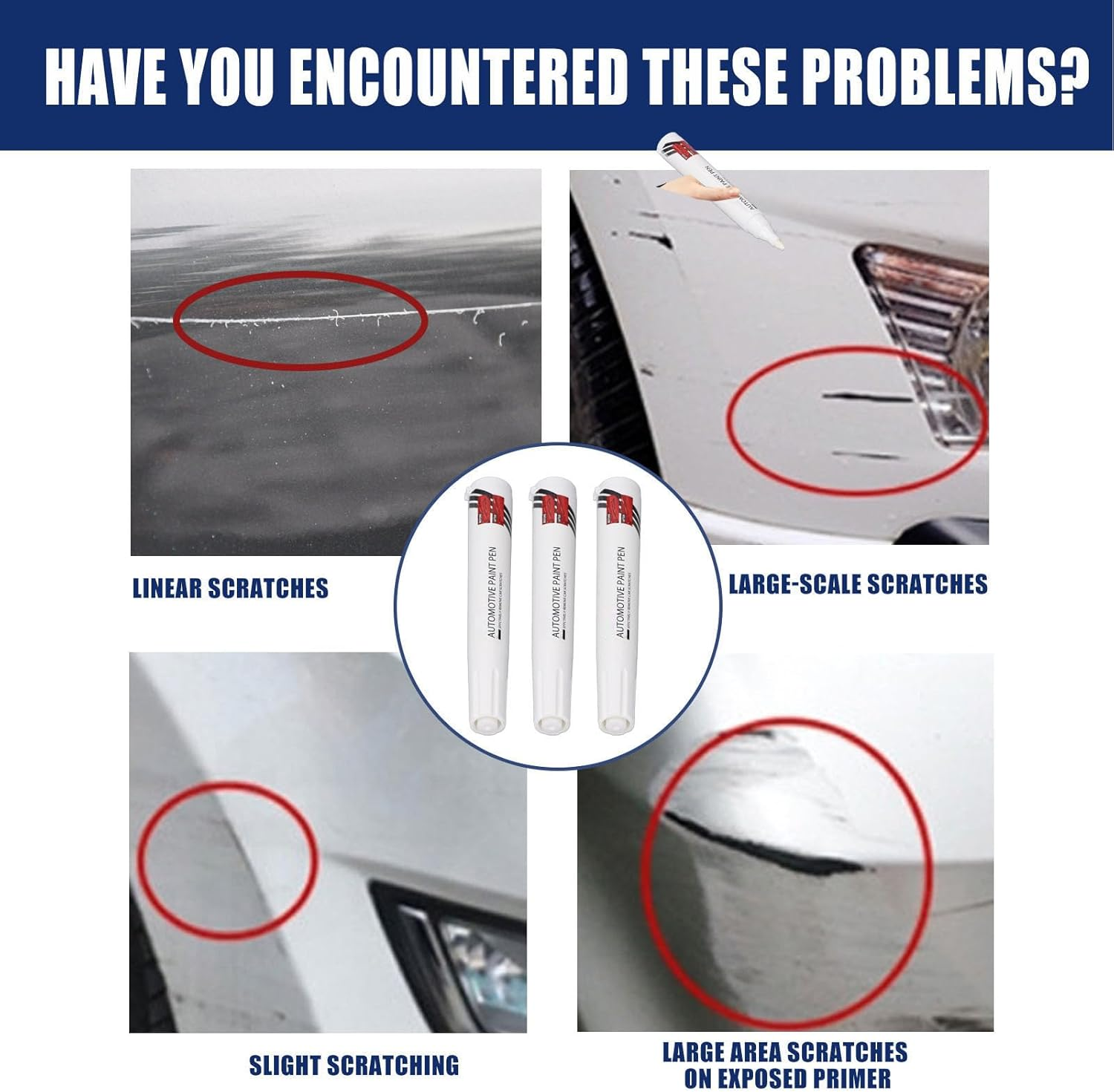 Car Touch up Paint Pen Effective Repair for White Color Automotive Scratch Remover Tool image number 4