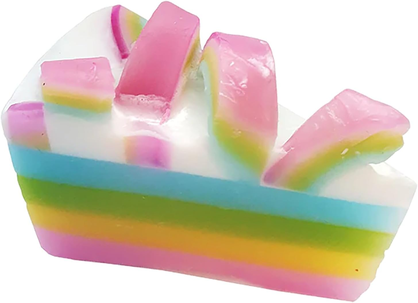 Bomb Cosmetics Raspberry Rainbow Soap Bar, Raspberry Scent, 100G, Nourishes and Softens Skin, Ideal for Daily Bath and Body Care