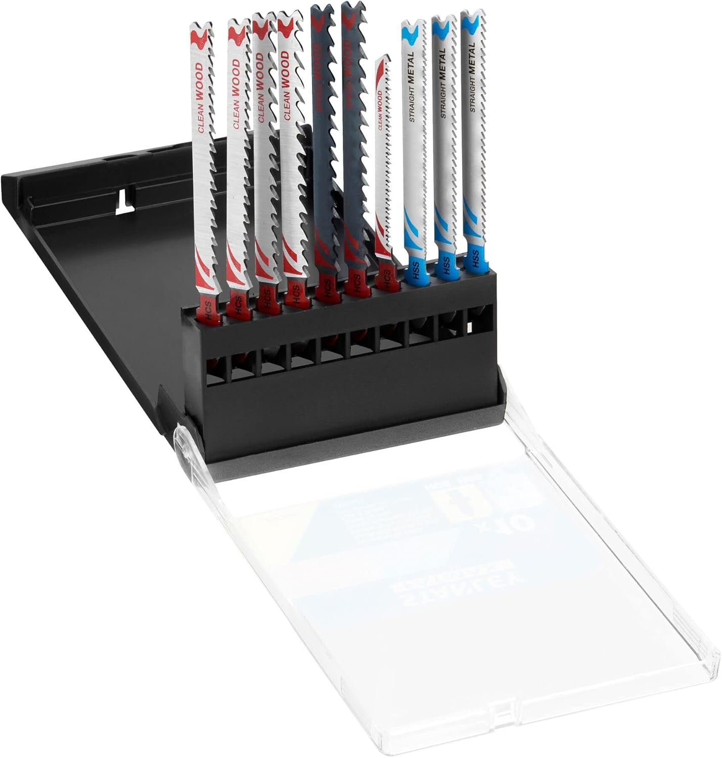 STANLEY FATMAX STA29240-XJ T-Shank Jigsaw Blade Mixed Set, 10 Piece
