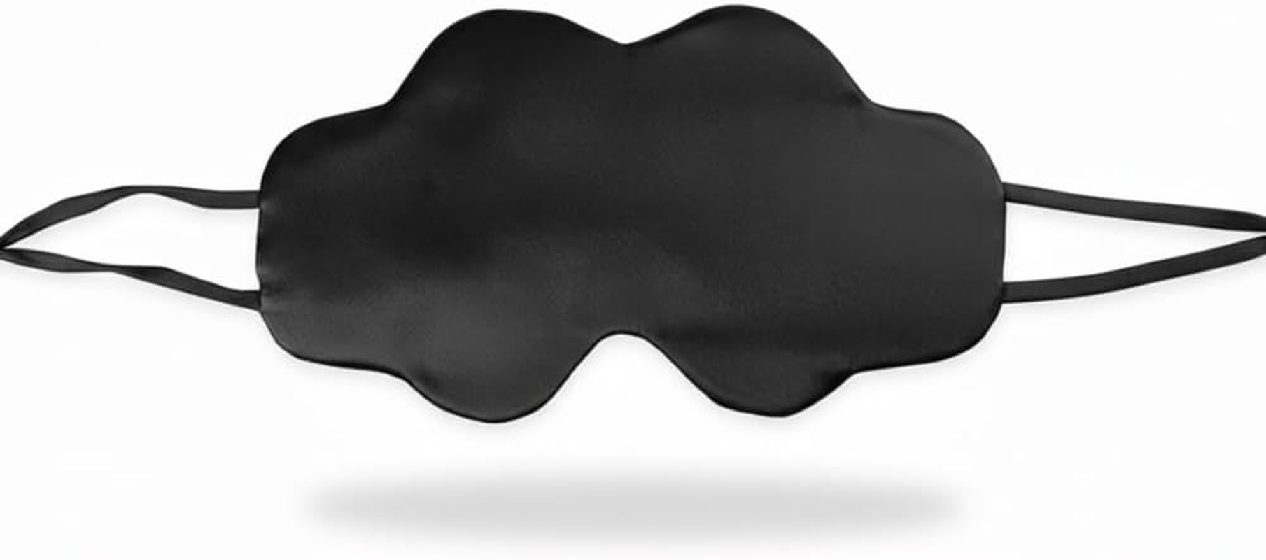 100% Pure Mulberry Silk Sleep Mask for Women, 22 Momme Soft & Breathable Double-Sided Silk Eye Mask, Adjustable Strap, W-Shaped Ergonomic Design for Complete Blackout, Travel & Sleep Aid (Blue)