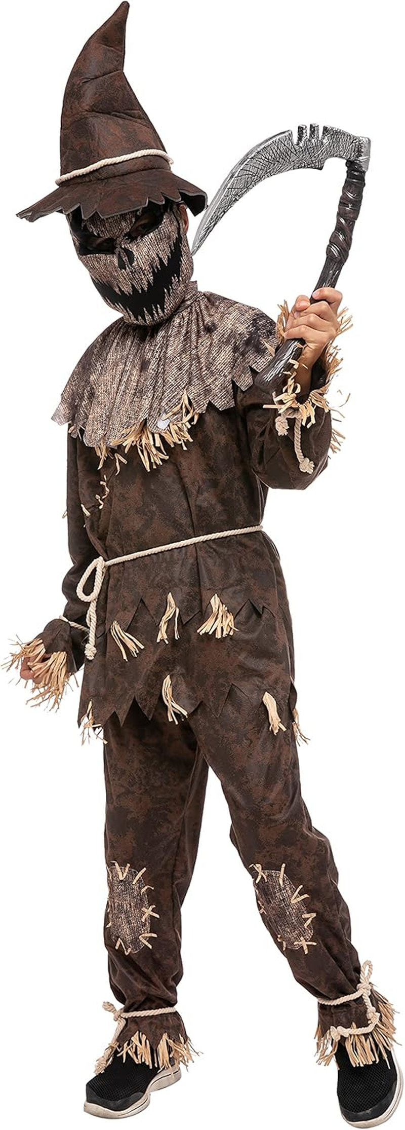 Spooktacular Creations Halloween Boys Wicked Scarecrow Costume, Kids Scary Scarecrow Dress-Up for Role-Playing